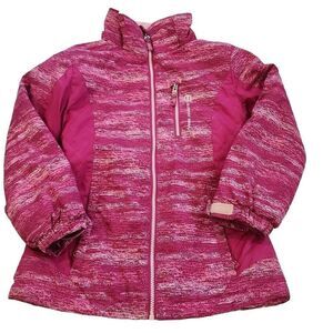 Free Country Girls Pink Long Sleeve Full Zip High Neck Jacket Size S(7/8)